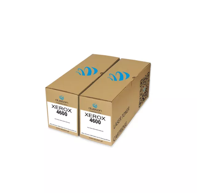 2x 4600, 106R01534 Toner Negro Compatible con Xerox Phaser 4600N 4620DN 4620N 46