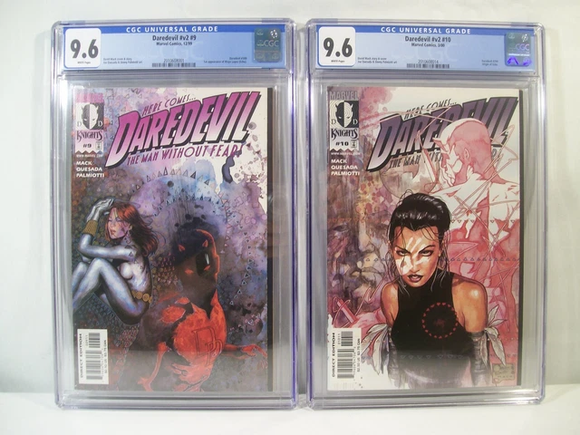 Daredevil v2 # 9 CGC 9.6 AND Daredevil v2 # 10 CG 9.6 1st & 2nd Maya Lopez ECHO