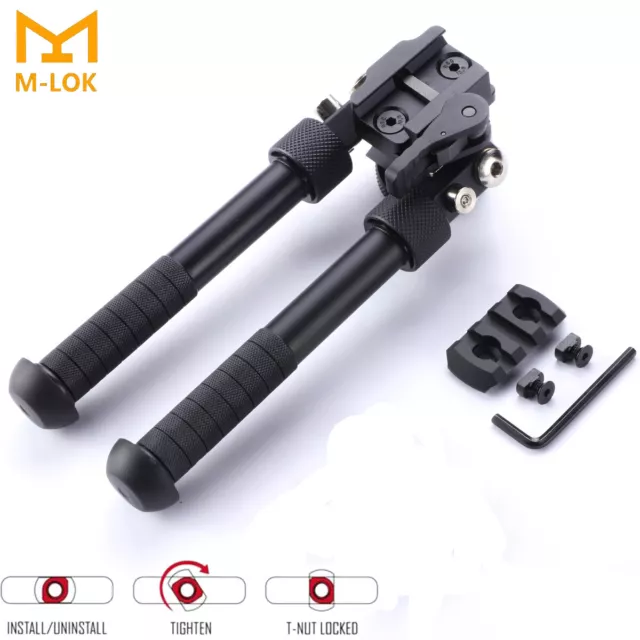 MLOK Bipod for Rifle 4.75”- 9“ Adjustable M-LOK Bipod for M-Lok / Picatinny Rail