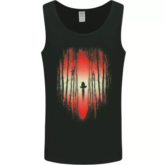 Ninja Landscape Martial Arts MMA Samurai Mens Vest Tank Top