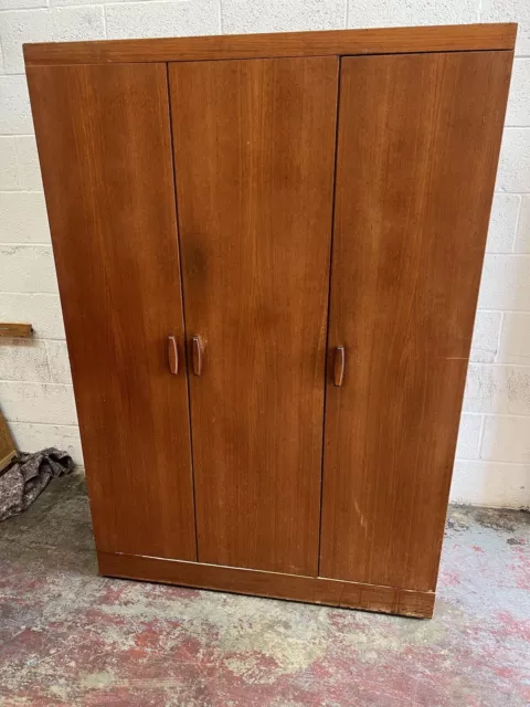 Vintage Retro Mid Century Teak G Plan Quadrille Wardrobe E Gomme Bi Folding Door