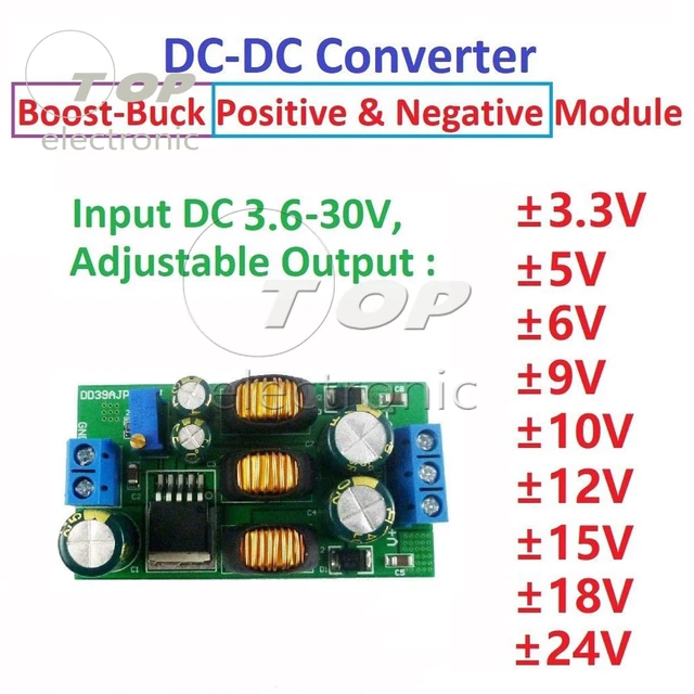 5V ±9V ±12V ±15V ±24V Positive&Negative Dual Mini DC-DC Boost Step Up Converter - Foto 7