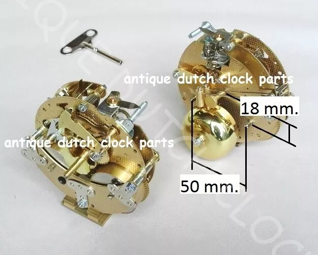 New Hermle 130-677 Clockwork With Winding On The Back Site