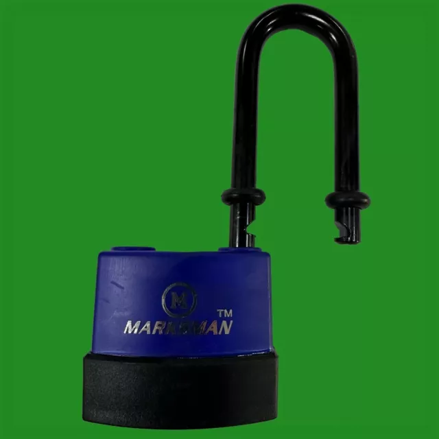 55mm Waterproof Long Shackle Heavy Duty Security Padlock, Weatherproof, 3 keys 3