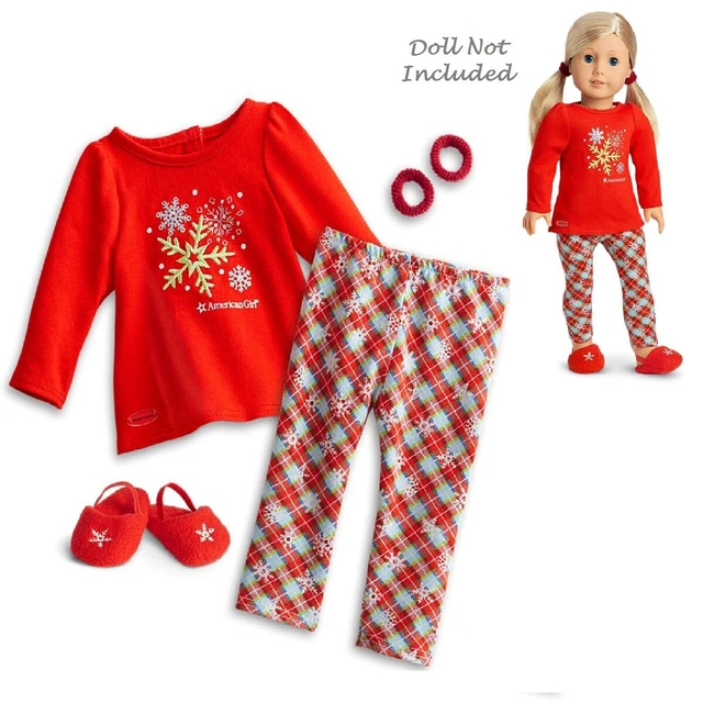 American Girl Truly Me Holiday Dreams Pajamas for 18" Dolls NEW PJs Clothes