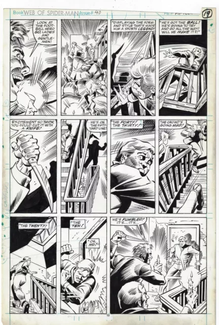 Web Of Spider-Man # 40 Page 15 Marvel 1988 Alex Saviuk Keith Williams