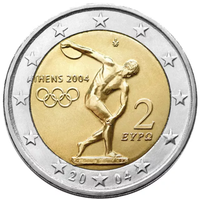 Greece 2004 2 Euro coin Summer Olympics in Athens 2004 UNC