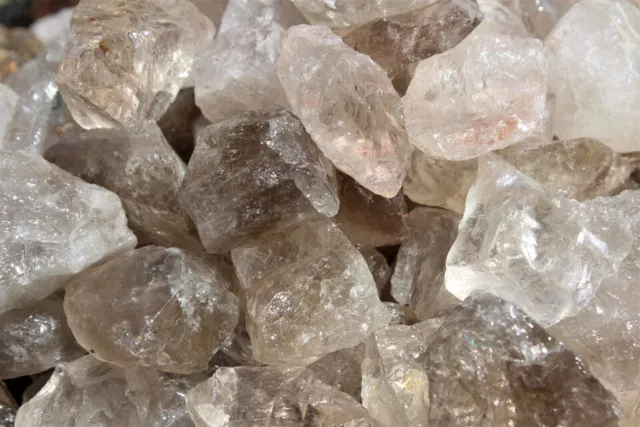 100% Naturel Fumé Quartz Naturel Pierre LB (Cristal en Gros Vrac Lots