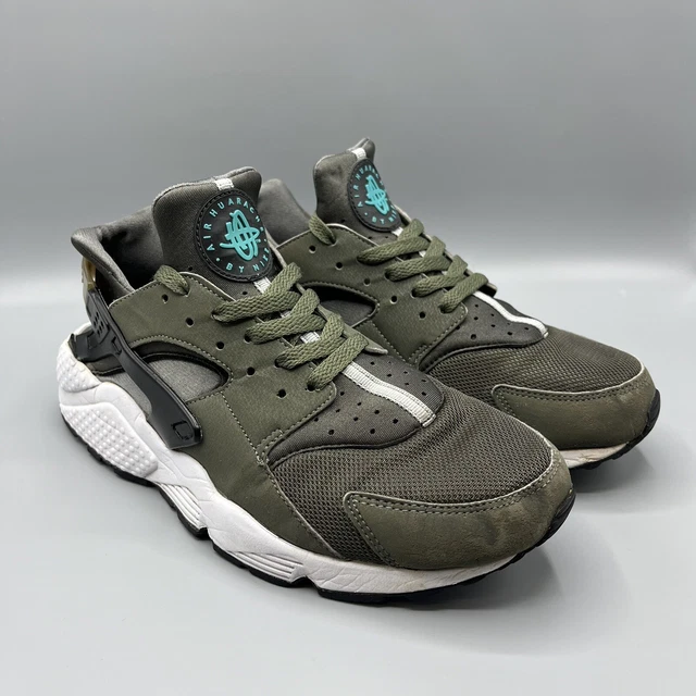SIZE UK 8 Nike Air Huarache Cargo Khaki dark Citron 90.00