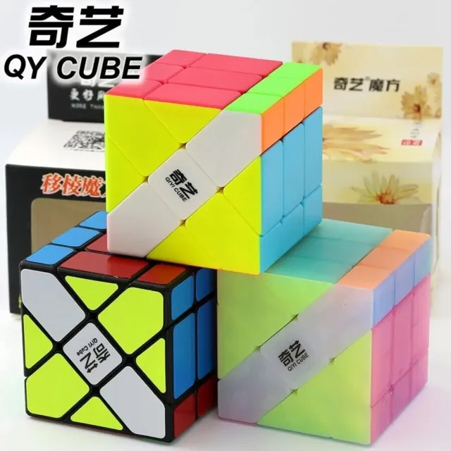 Qiyi 3X3X3 Fisher Cube Speed Magic Cubes Speed Puzzle Lernen Lernspielzeug