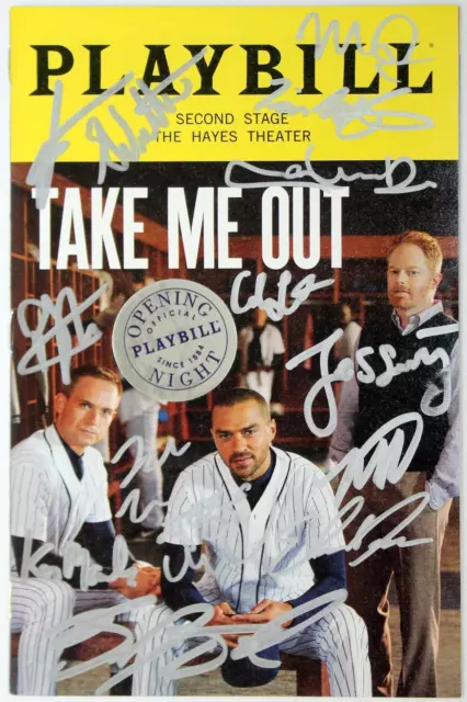 TAKE ME OUT 2022 Broadway Cast Jesse Williams Signed Opening Night Playbill