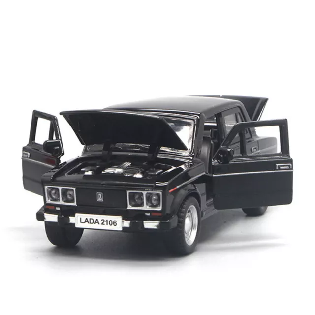 1:32 VAZ Lada 2106 Metall Modell Spielzeugauto fur Kinder Geschenk Schwarz