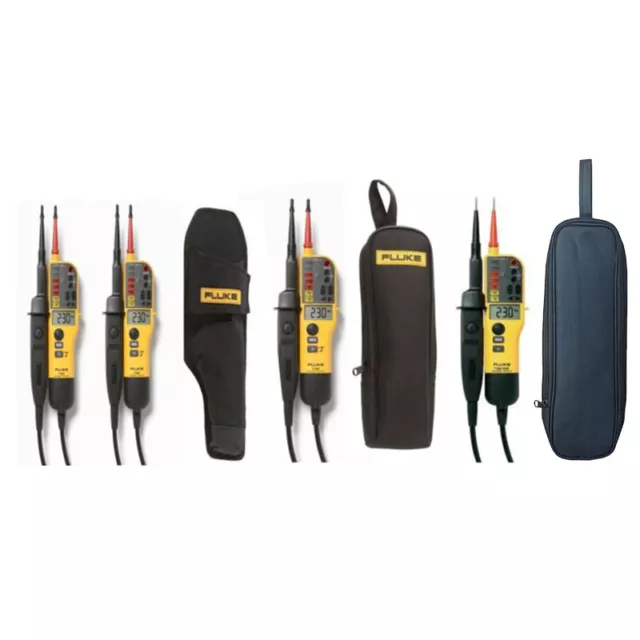 Fluke T130 Voltage & Continuity 2 Pole Tester with Case Options C150|H15 Holster