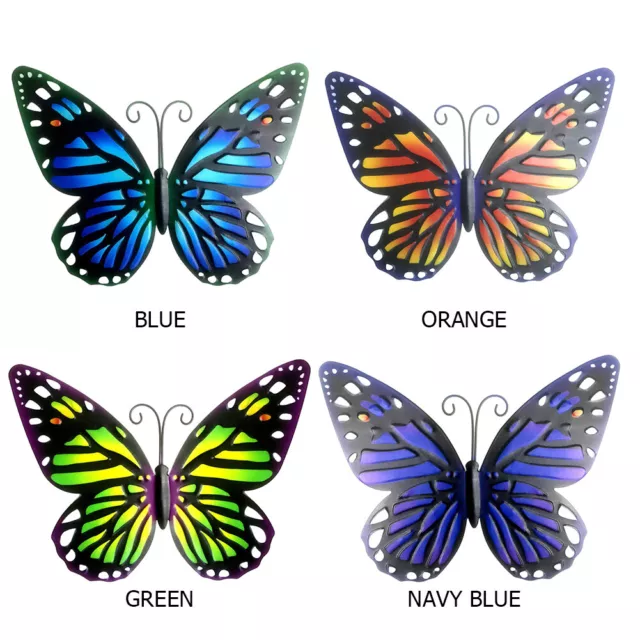 25cm Metal Wall Hanging Insect Butterfly Sculptures Wrought Iron Butterfly Decor 2