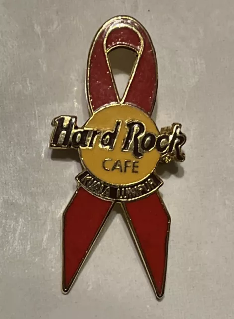 Hard Rock Cafe Pin ~ Kuala Lumpur ~ World AIDS Day Ribbon ~ HRC