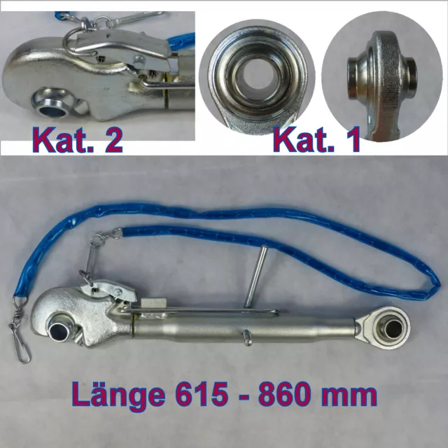 Mechanischer Oberlenker CBM 675-950mm Kat 2/3 M36x3 Mit Fanghaken 210966 16849