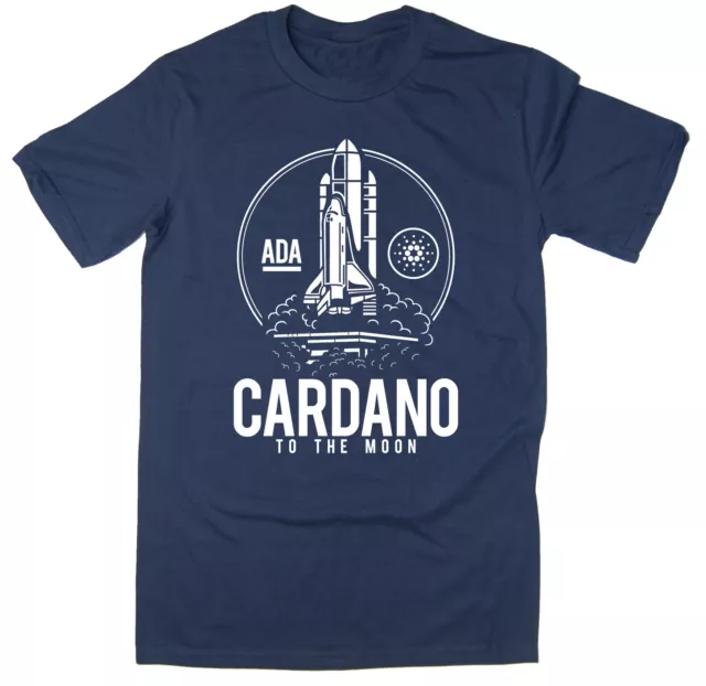 Cardano To The Moon T-Shirt - ADA cryptocurrency funny ironic T-shirt crypto