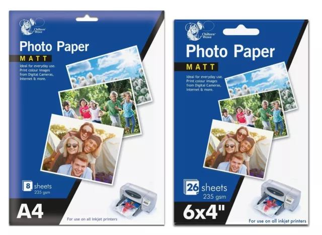 High Quality Matt Photo Paper A4 7X5 6X4 Digital Matt Inkjet Printer 200Gsm