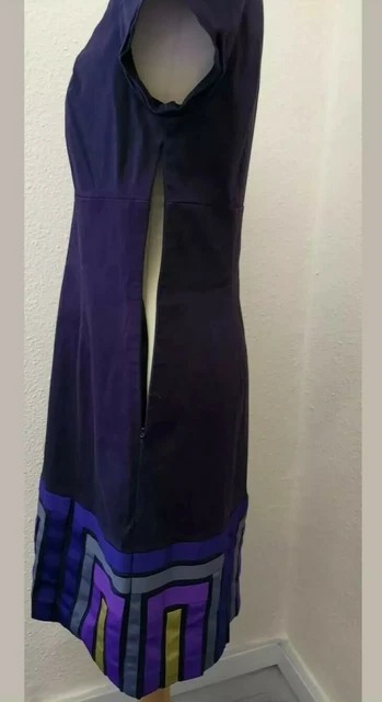 Robe Femme Shift Boden - Coton Violet Or Gris Tringle - Taille 12 3