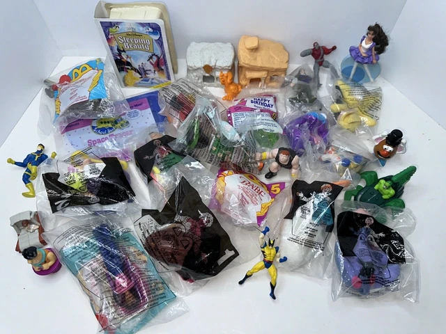 1990's McDonalds Hardees Burger King Happy Meal Kid Toys Mixed Mystery 2LB BOX A