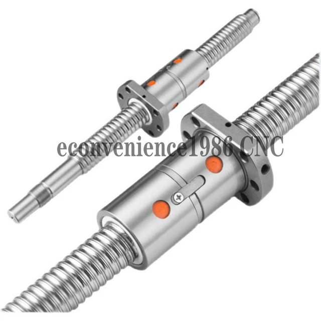 Vis à Billes Anti-backlash 400mm RM1610 Avec Coupleur 6.35*10mm BF12/BK12 - Neuf