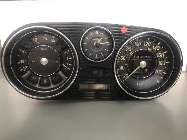 MERCEDES W114 W115/8 Instrument Cluster Speedometer 200 Km/H VDO £204. ...