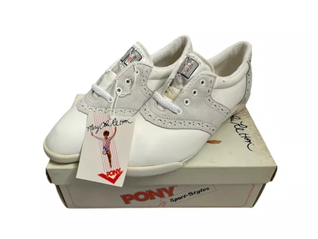 VINTAGE PONY MARY lou retton sneakers shoes womens size 5.5 deadstock ...