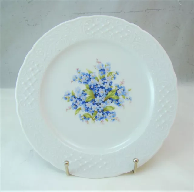 Schumann Bavaria Arzberg Allemagne Forget Me Not Blanc Bordure Salade Plaque (S)