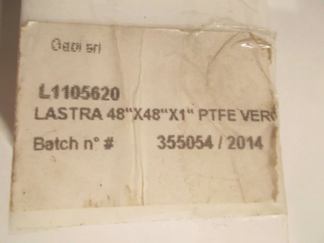 Teflon Ptfe White Virgin Teflon Bar 1" X 2"X22 3/4" Teflon Flat  Bar ,Sheet  Cut