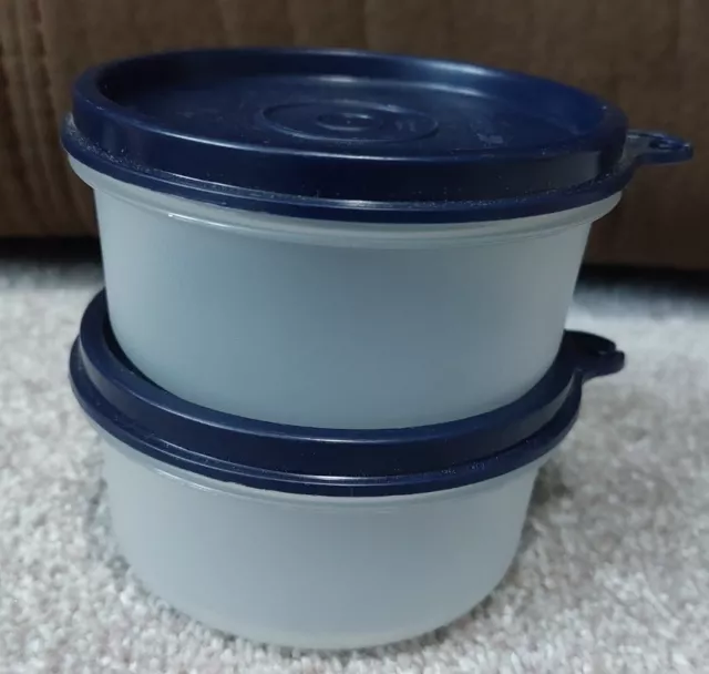 Two Tupperware Sheer Canister Scoops High Tall Sides Brand New Sealed