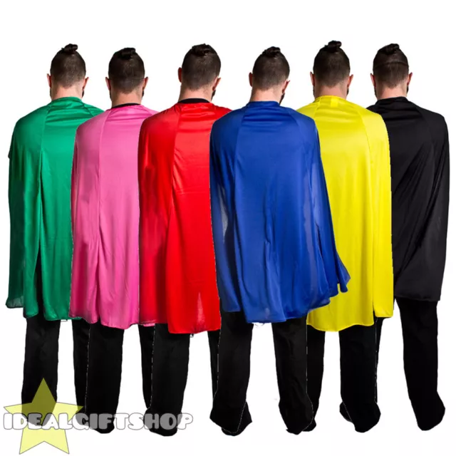 Adults Superhero Cape Fancy Dress Costume Comic Book Film Hero Halloween Party