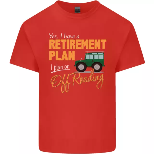 T-shirt da uomo in cotone divertente Retirement Plan Off Roading 4X4 Road 4