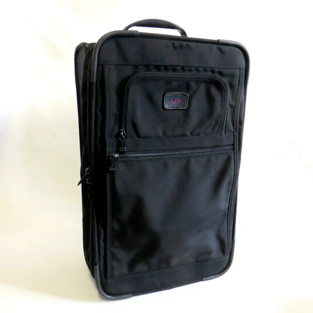 Black Tumi Alpha Expandable Wheeled Rolling Suitcase
