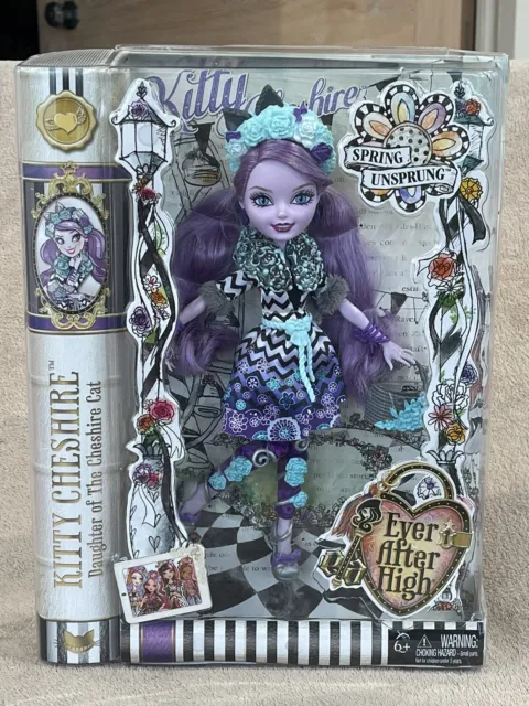 Ever After High Doll Kitty Cheshire Spring Unsprung New In Box Rare