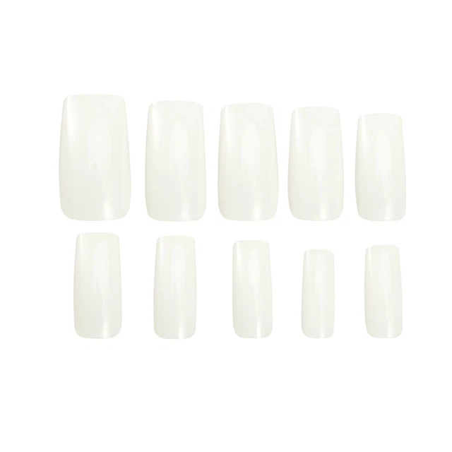 500 Pcs Half Cover Nails Tip Transparent Tips False Conical Girls Artificial
