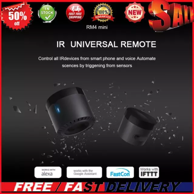Broadlink RM4 Mini Universal WiFi IR Smart Home Remote Controller for TV STB AMP