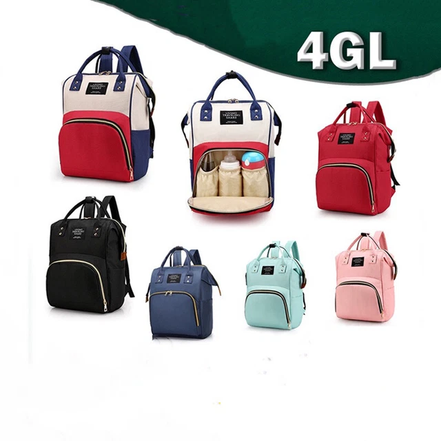 Baby Diaper Bag Multifunctional Waterproof Portable Backpack Mommy Pouch BagPink