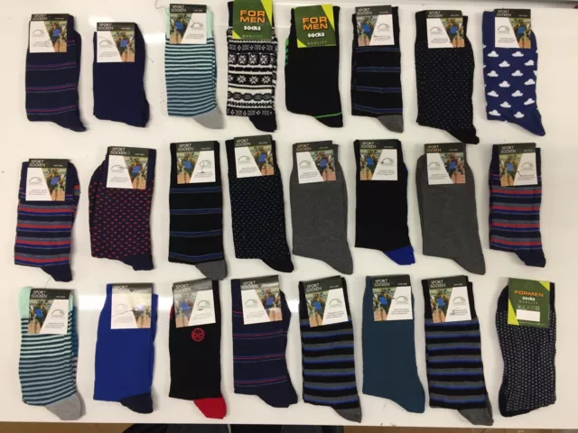 30 PAIRS MEN'S MIX SOCKS COTTON RICH  FORMAL SOCKS UK  size     6-11  MMNKM