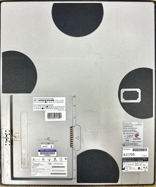 2012 Carestream DRX-1C DR Panel SN:120100134460