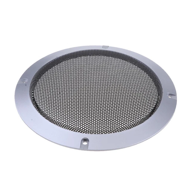 6.5 pouces haut-parleur grilles housse avec vis argent