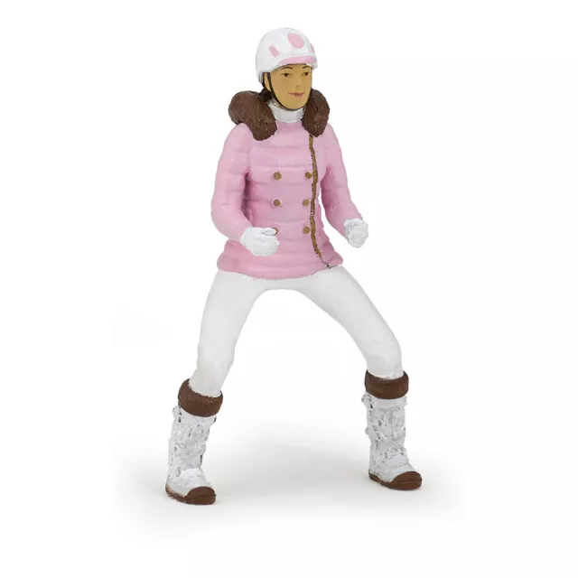 PAPO Horse and Ponies Winter Riding Girl Toy Figure, Multi-colour (52011)