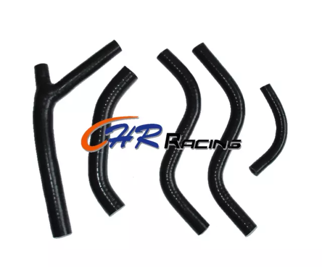 Silicone Radiator Hose Kit For Honda CR125 CR 125 R CR125R 1987-1988 88 Black