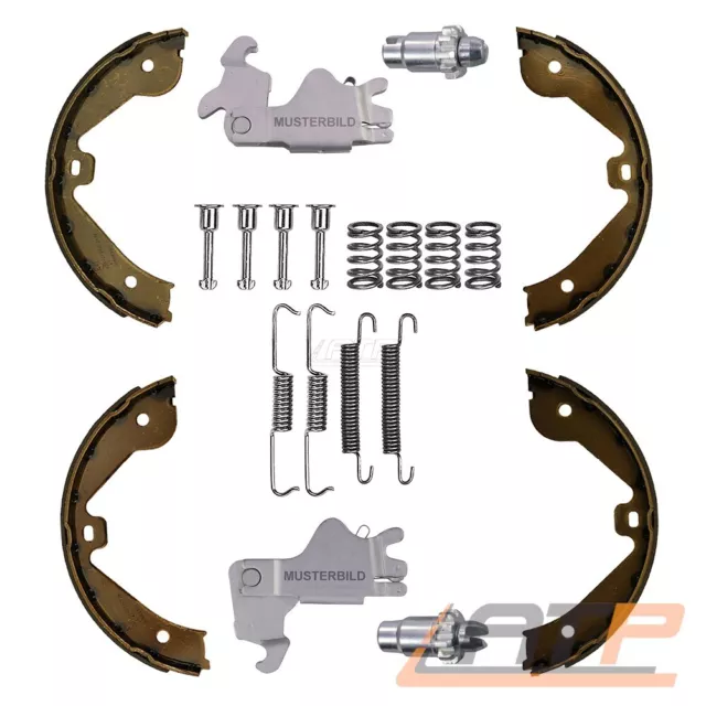 Satz Bremsbacken Parkbremse + Zubehör + Spreizschloss Für Bmw 3-Er 4-Er 5-Er X1