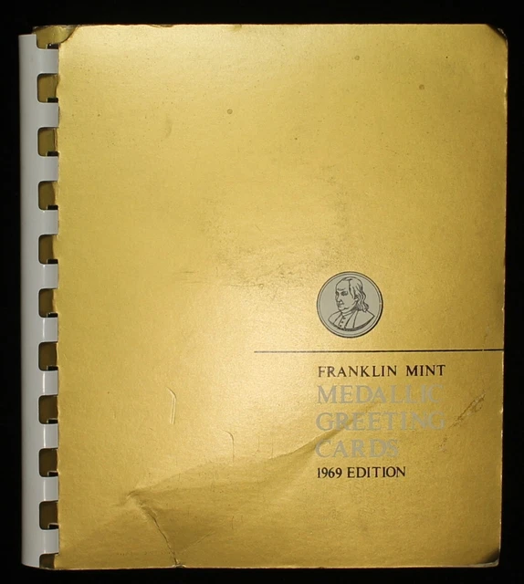 FRANKLIN MINT MEDALLIC Greeting Cards 1969 Edition Original Booklet