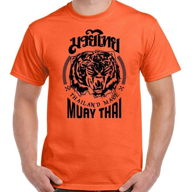 Muay Tailandese T-Shirt, Uomo Mma UFC Arti Marziali Palestra Top Tigre Guanto 8