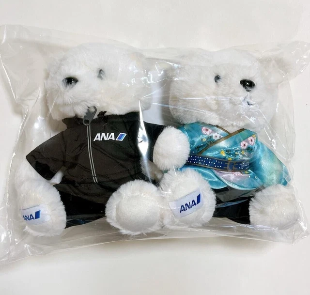 YUZURU HANYU ANA Official Flight Bear Plush Toy Doll Set Limited Japan