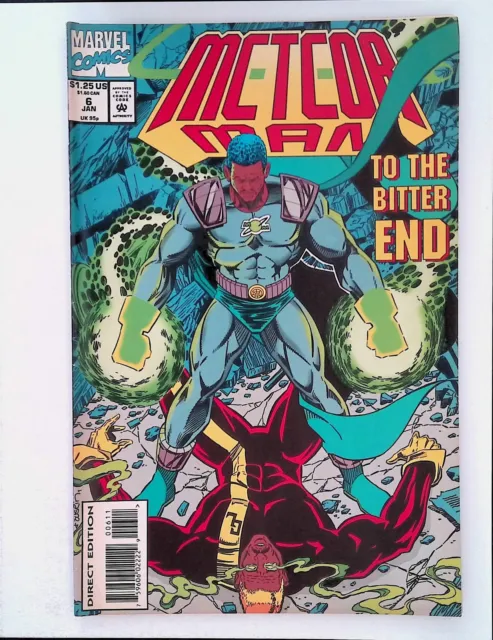 Meteor Man (1994) #6 VF Marvel Comic Final Issue Rare Terry Austin Cover HTF!