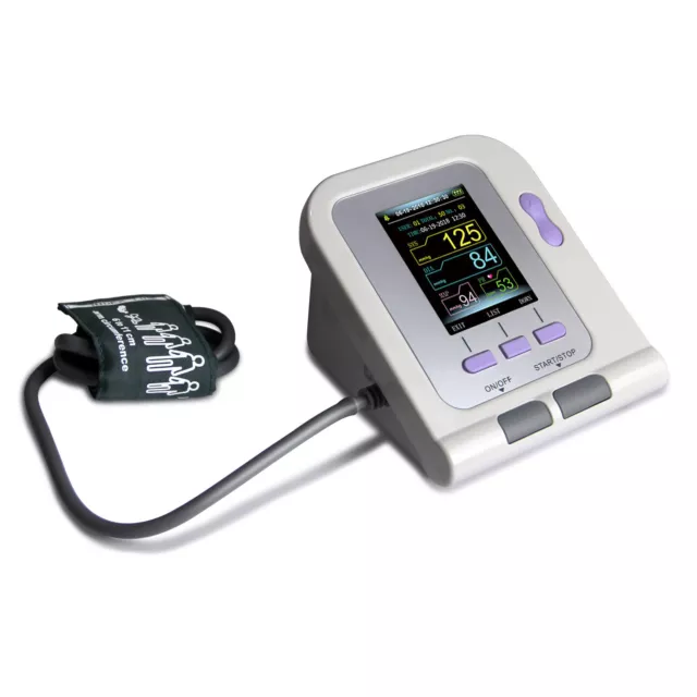 FDA CE CONTEC08A Digital Upper Arm Blood Pressure Monitor Color LCD NIBP / SpO2 2