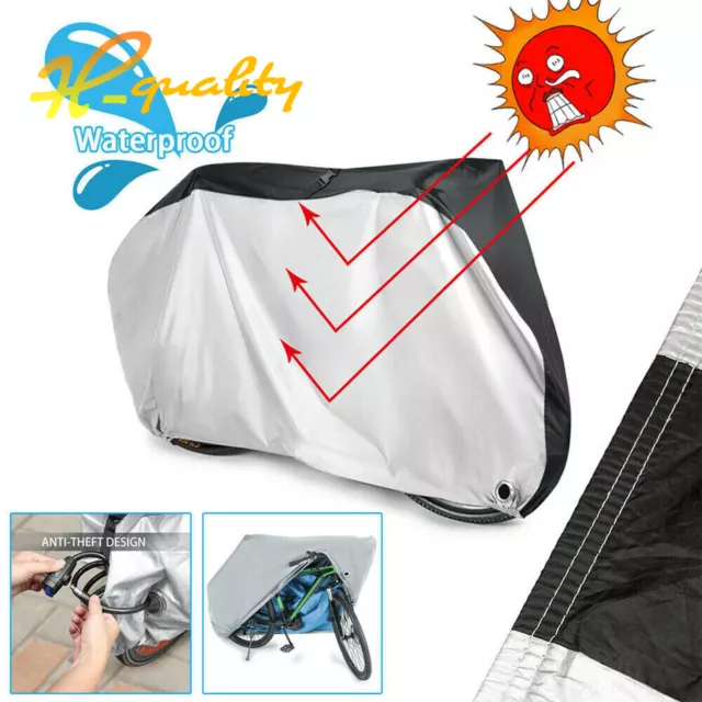 Outdoor Bicycle Bike Motorcycle Scooter Waterproof UV Protector Rain Snow Cover