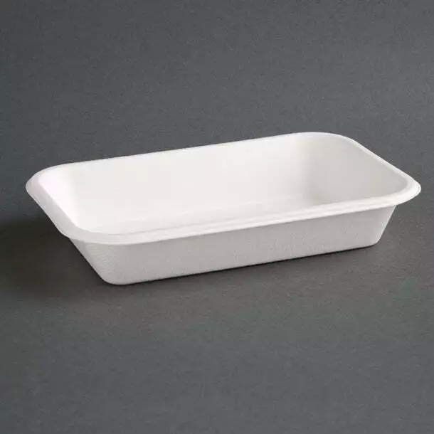 Fiesta Compostable Bagasse Food Trays 680ml (Pack of 50) PAS-FC531